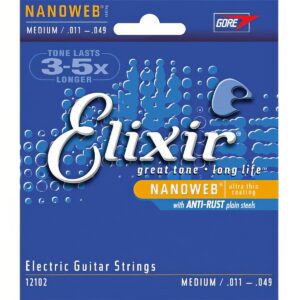 Elixir Electric NANOWEB Medium 12102 [011-049] 엘릭서 나노웹 일렉줄
