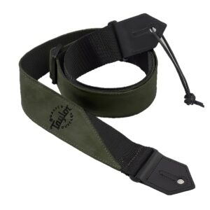 Taylor Suede/Poly Guitar Strap [Olive 색상]