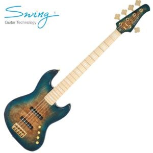 Swing 일렉베이스 Jazz 5V Blue Burst