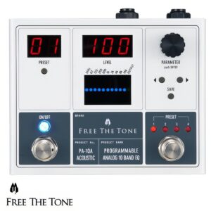 FreeTheTone “PA-1QA” Programmable Analog 10 Band EQ - 어쿠스틱 기타 용 이큐 페달, 아답터 미포함