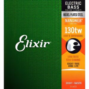 Elixir 니켈 베이스 5번 낱줄 130tw Light B Tape [15432]