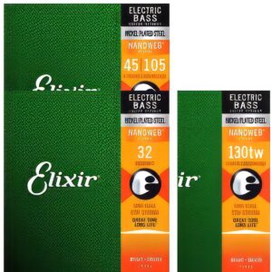 Elixir 나노웹 6현 니켈 베이스줄 (032-130TW)
