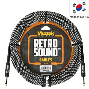 Muztek 뮤즈텍 기타 & 베이스 케이블 Retro Sound Cable 7m (RS-700BS)