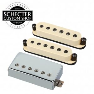 Schecter USA Custom Shop Pasadena Plus VS-1 HSS Pickup Set / 쉑터 USA 커스텀샵 픽업 세트 (Chrome & Aged White)