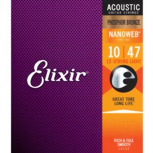 Elixir Nanoweb Phosphor Bronze Light 12현 스트링 16152