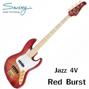Swing 일렉베이스 Jazz 4V / Red Burst