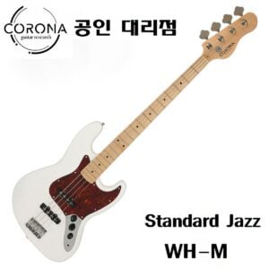 코로나 베이스기타 스탠다드 재즈 WH (M) [풀 패키지, 당일발송]