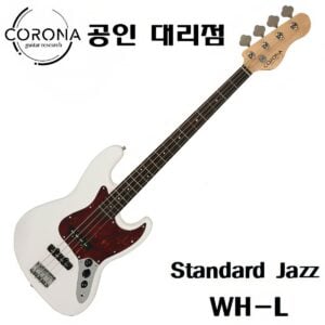 코로나 베이스기타 스탠다드 재즈 WH (L) [풀 패키지, 당일발송]