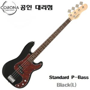 Corona Standard P-Bass / 코로나 프레시전 베이스기타 Black (Laurel)