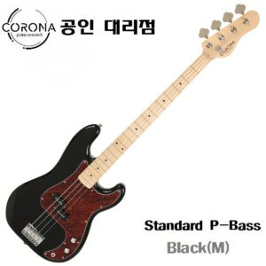Corona Standard P-Bass / 코로나 프레시전 베이스기타 Black (Maple)