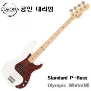 Corona - Standard P-Bass / 코로나 프레시전 베이스기타 Olympic White (Maple)