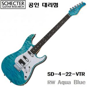 Schecter Japan SD-4-22-VTR RW Aqua Blue