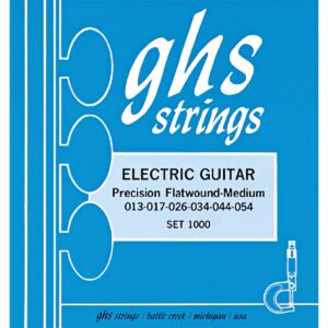 Ghs 일렉기타줄 플랫와운드 Flatwound SET1000 013-054