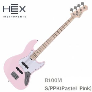 HEX 헥스 베이스기타 B100M S/PPK (Pastel Pink)