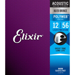 Elixir 통기타줄 폴리웹 Light Medium 11075 (012-056)