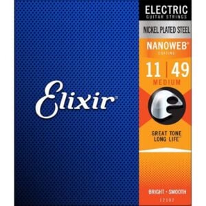 Elixir Electric NANOWEB Medium 011-049 [12102] 엘릭서 나노웹 일렉줄