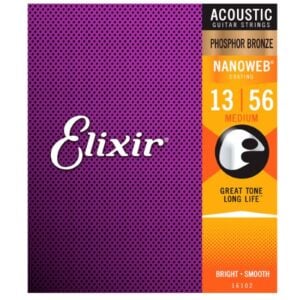 Elixir 엘릭서 NANOWEB Phosphor Bronze 나노웹 통기타 스트링 013-056 (16102)