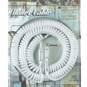 Bullet Coil cable BC-25CC 기타, 베이스케이블(9.14m) SA형(Straight,Angle) Orang색상