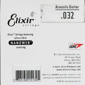 Elixir 8020 브론즈 032게이지 4번줄 낱선 1팩 (4개)