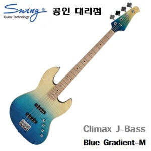 스윙 베이스 Climax J-Bass (Maple) Blue Gradient