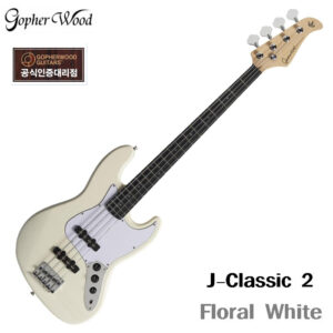GopherWood 고퍼우드 베이스기타 J Classic II (Floral White)