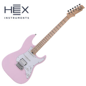 HEX 헥스 일렉기타 E100 Plus (Pastel Pink)