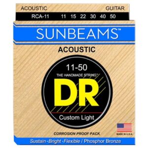 DR Sunbeams Phosphor Bronze Acoustic Custom Light / 어쿠스틱 스트링 011-050 (RCA-11)
