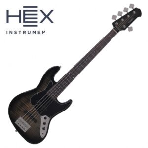 HEX 헥스 5현 베이스 기타 B375 Transparent Black Burst  (G/TBK)