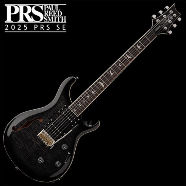 PRS SE 2025 일렉기타 Custom 24 Semi Hollow Piezo (Charcoal Burst)