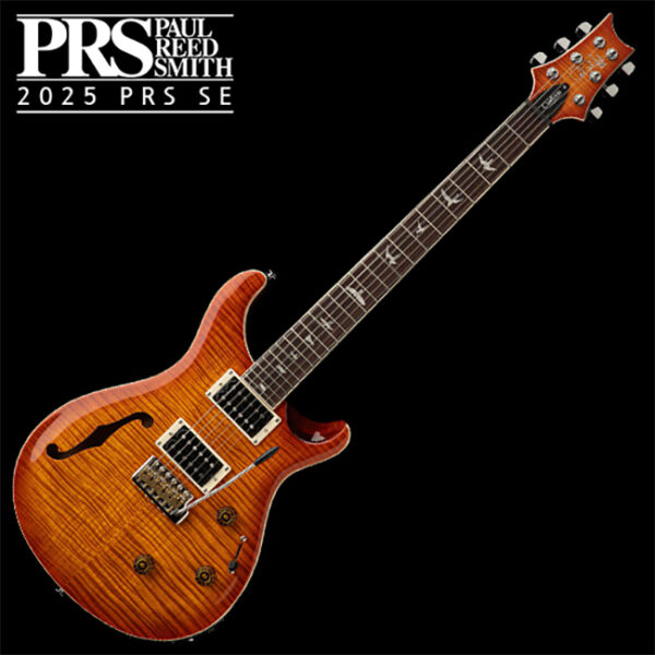 PRS SE 2025 일렉기타 Custom 24 Semi Hollow Piezo (Vintage Sunburst)