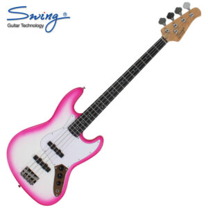 Swing 베이스기타 Jazz king White Pink