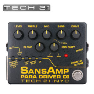Tech21 테크21 산스앰프 SansAmp Para Driver DI 프리앰프 (V2) 일렉기타, 통기타, 베이스 겸용