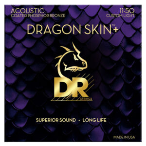 DR Dragon Skin Plus Phosphor Bronze 통기타 코팅 스트링 011-050 (DAP-11)