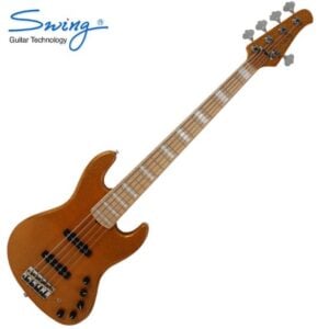 Swing 스윙 G5V 베이스기타 5현 (Mustard Sparkle)