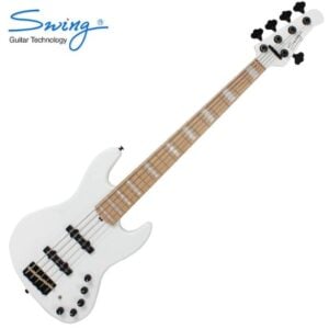 Swing 스윙 G5V 베이스기타 5현 (White)