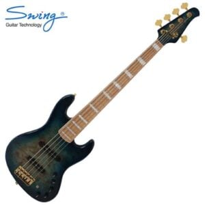 Swing 스윙 G7V 베이스기타 5현 (Aqua Burl)