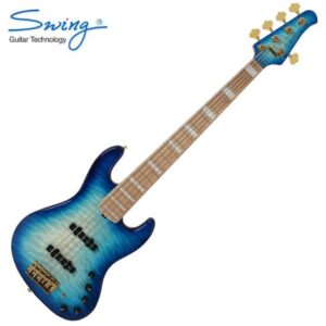 Swing 스윙 G7V 베이스기타 5현 (Aqua Qulited)