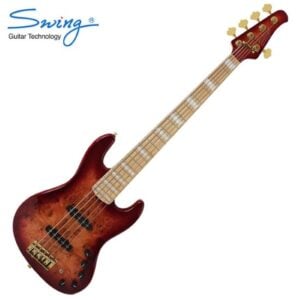 Swing 스윙 G7V 베이스기타 5현 (Red Burst)