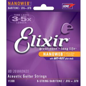 Elixir Nanoweb 바리톤 8현스트링 (016-070)